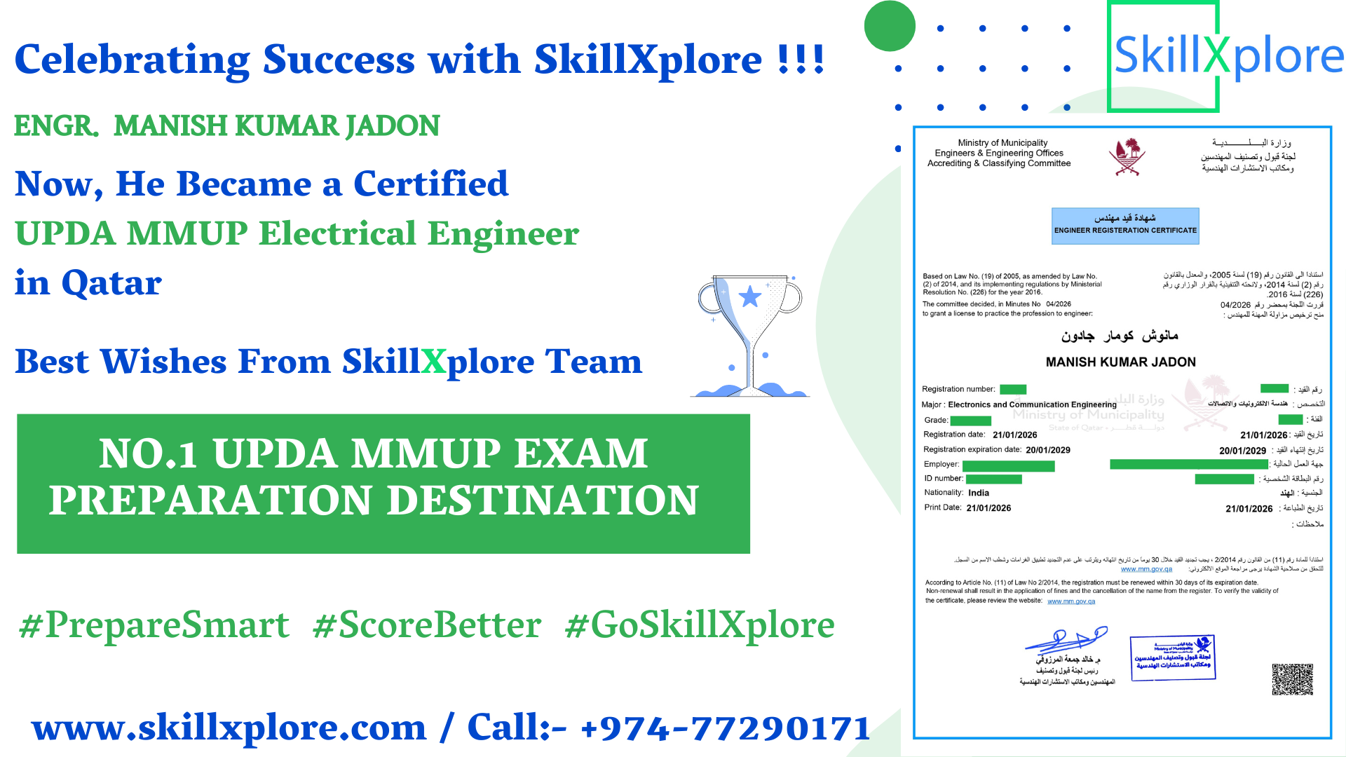 MMUP Electrical Exam Training Qatar
